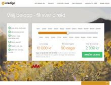 Tablet Screenshot of credigo.se